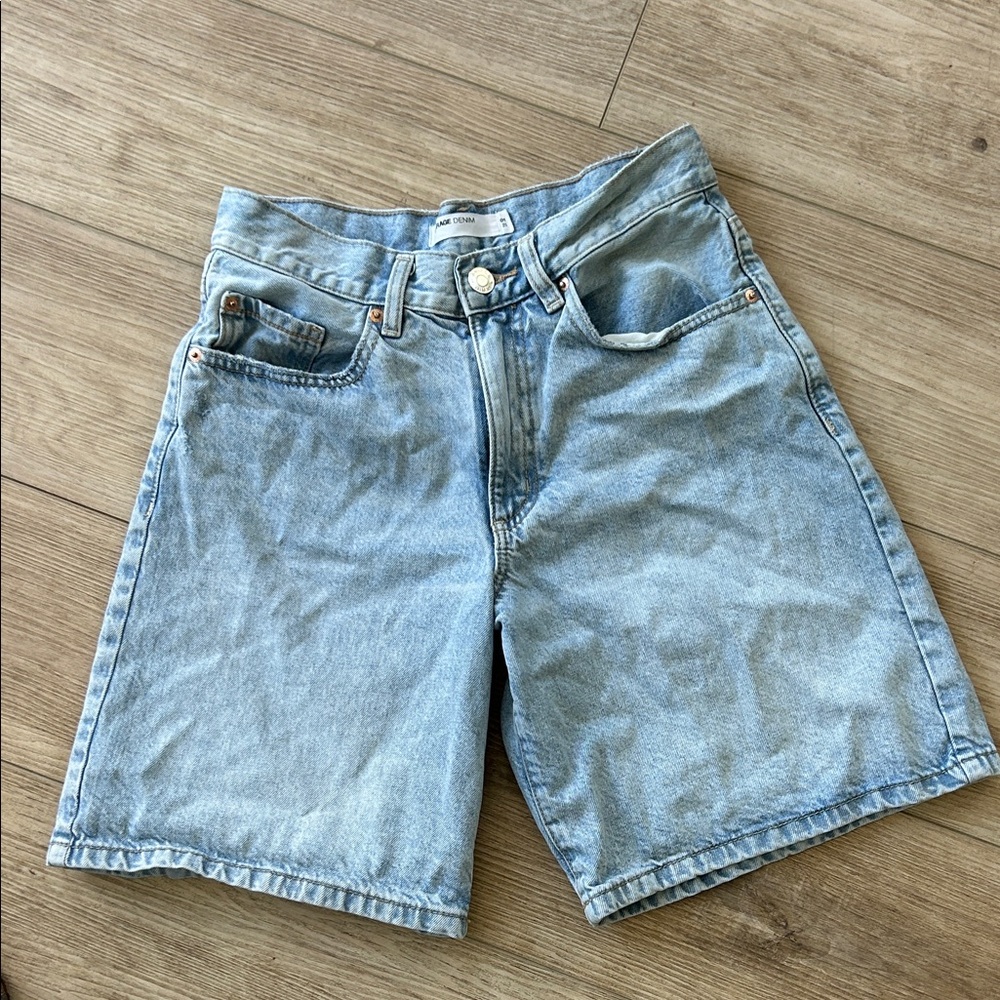 Garage Light Blue Jean Shorts